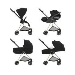 Châssis poussette Priam Chrome - Marron