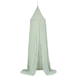 Ciel de lit en gaze de coton Vert