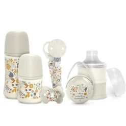 Coffret biberon Welcome Baby Wonderland Beige