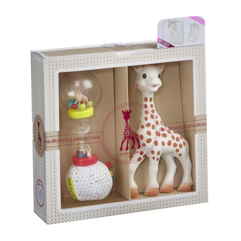 Coffret cadeau Sophie la Girafe + Hochet Soft Maracas