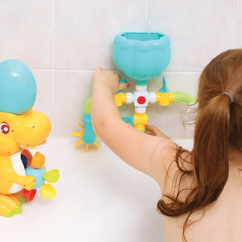 Coffret de bain Dinosaure à ventouses 10+ mos