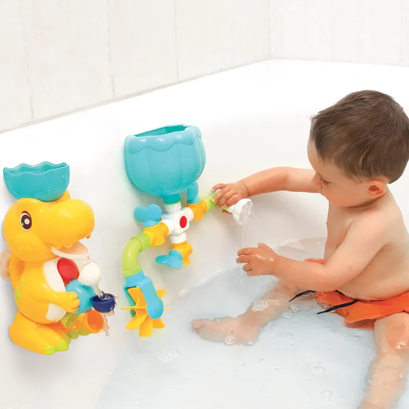 Coffret de bain Dinosaure à ventouses 10+ mos