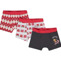 Coffret de 3 boxers de Noël motifs fantaisie pour garçon