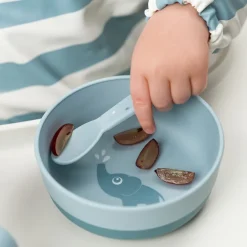 Coffret de 3 couverts Happy Dots Foodie Bleu