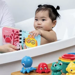Coffret de 11 jouets de bain multicolores Océan