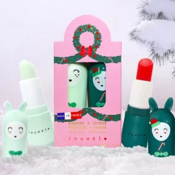 Coffret duo Noël baumes à lèvres parfumés Star Sequins pomme/cerise