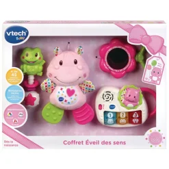 Coffret naissance - Eveil des sens - Rose