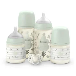 Coffret nouveau-né 5 pièces Birdies vert