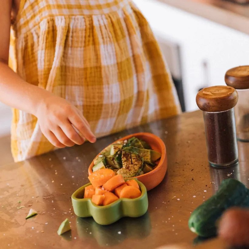 Coffret repas assiette + cuillère Cathy la Carotte