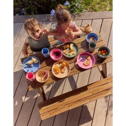 Coffret repas 3 pièces Origami en Silicone - Lila