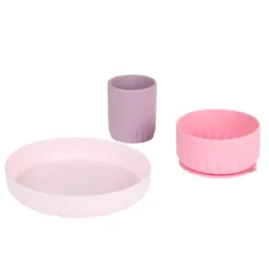 Coffret repas 3 pièces Origami en Silicone - Lila