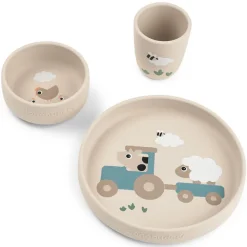 Coffret repas 3 pièces Tiny Farm Sable
