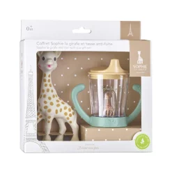 Coffret Sophie la girafe et sa tasse anti-fuite