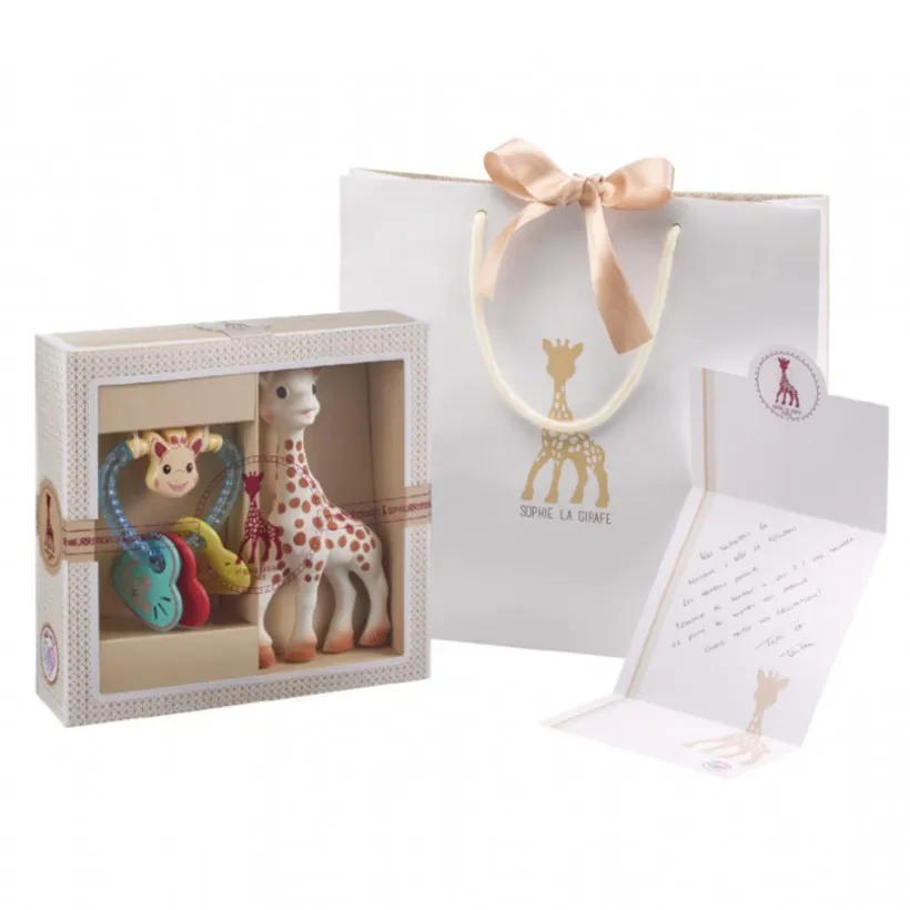 Coffret SophieSticated Classique Sophie la Girafe + Hochet cœur