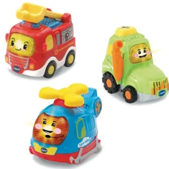 Coffret trio de véhicules de secours Tut tut Bolides