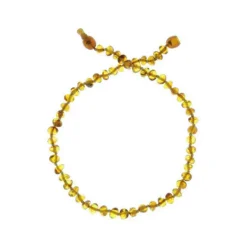 Collier d'ambre pour bébé à clip honey