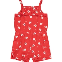 Combinaison courte imprimé fleurs pour bébé fille