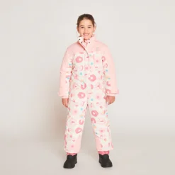 Combinaison de ski imprimé arty pour fille