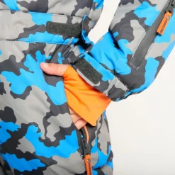 Combinaison de ski imprimé camouflage pour garçon