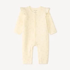 Combinaison en maille fantaisie imprimé ourson pour bébé fille