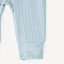 Combinaison longue bébé garçon en maille côtelée broderie robot
