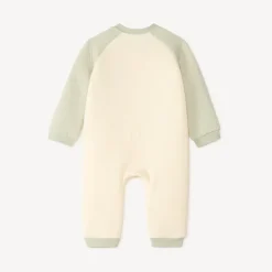 Combinaison longue bi color motifs ourson pour bébé garçon