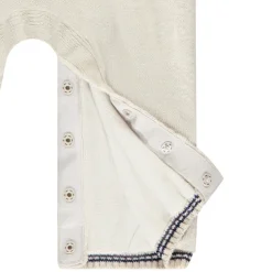 Combinaison longue en tricot jacquard bonhommes de neige pour bébé garçon