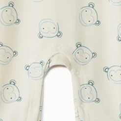 Combinaisons longue imprimé singes pour bébé garçon