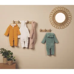 Combi-pilote en sherpa rose pour bébé fille