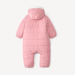Combi-pilote matelassée pour bébé fille avec finitions différentes selon l'âge
