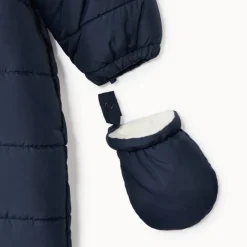 Combi-pilote matelassée unie pour bébé garçon avec finitions différentes selon l'âge