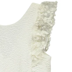 Combishort de cérémonie en jacquard texturé pour fille