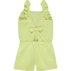 Combishort effet cloqué à dos ajouré pour fille