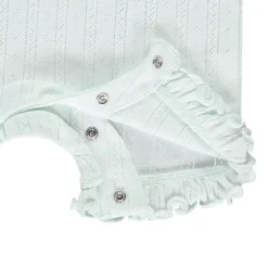 Combishort en maille ajourée motif tortue pour bébé fille