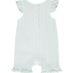 Combishort en maille ajourée motif tortue pour bébé fille