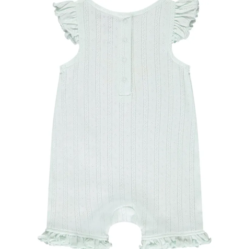 Combishort en maille ajourée motif tortue pour bébé fille