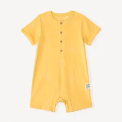 Combishort en éponge palmier en relief pour bébé garçon