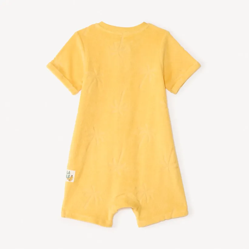 Combishort en éponge palmier en relief pour bébé garçon