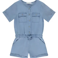Combishort en sergé uni pour fille