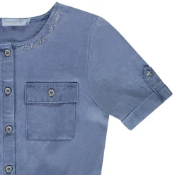 Combishort en viscose avec broderie pour fille