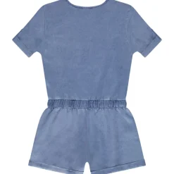 Combishort en viscose avec broderie pour fille
