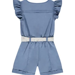 Combi-short fantaisie avec ceinture pour bébé fille