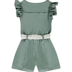 Combi-short fantaisie avec ceinture pour bébé fille