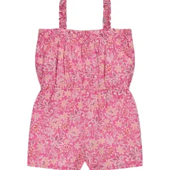 Combishort fluide imprimé floral pour fille