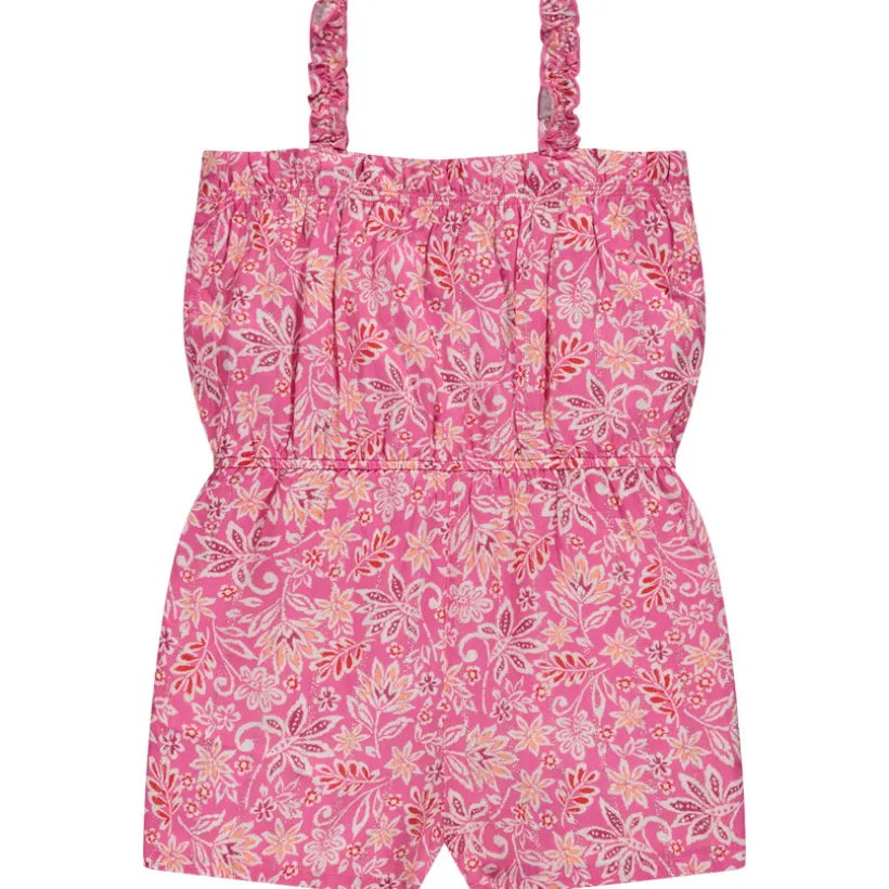 Combishort fluide imprimé floral pour fille