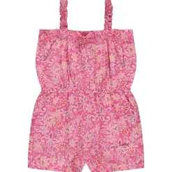 Combishort fluide imprimé floral pour fille