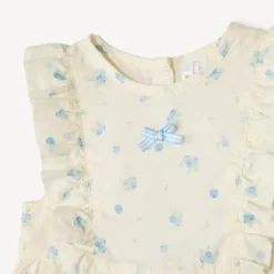Combishort imprimé myrtilles pour bébé fille