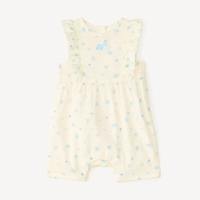 Combishort imprimé myrtilles pour bébé fille
