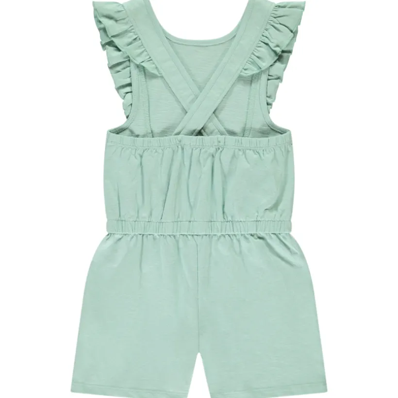 Combi-short sans manches avec volants pour fille