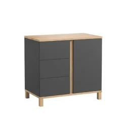 Commode Altitude - Graphite / Bois